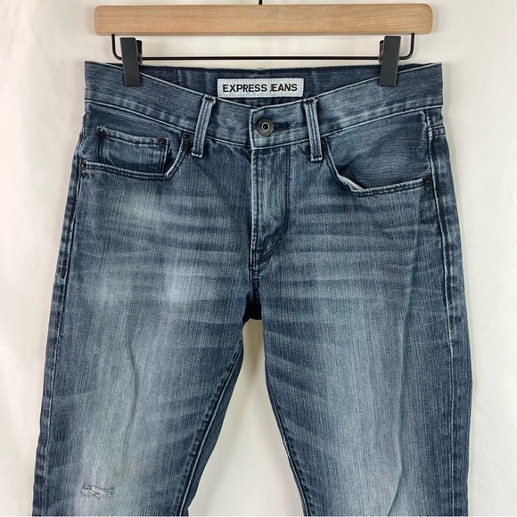 EXPRESS ROCCO SLIM FIT SKINNY LEG JEANS - Picture 3 of 16